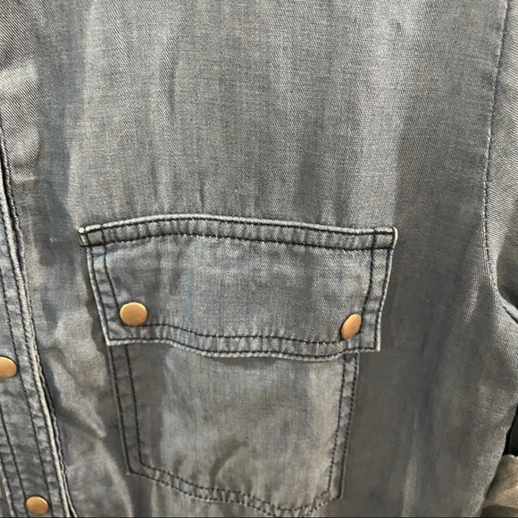 Trina Turk Lyocell Cotton Denim Button Up Dress - Picture 7 of 9